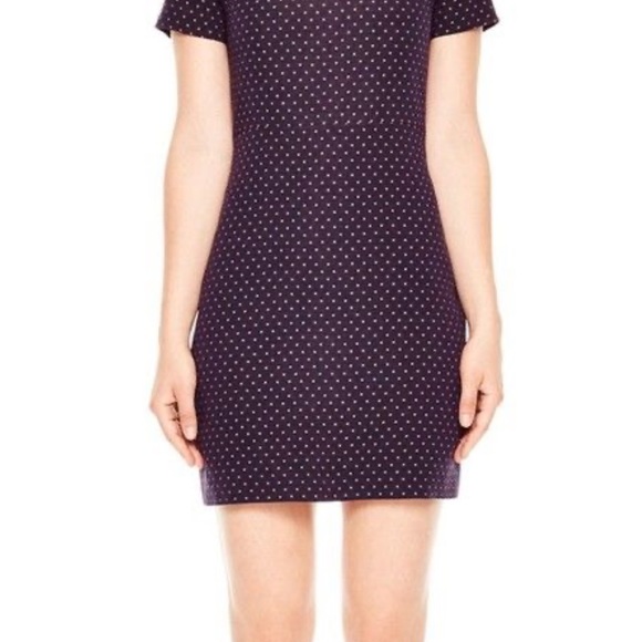 NWOT Sandro Paris Size 1 Navy and Red Embroidered Cutout jacquard mini dress - Picture 11 of 16